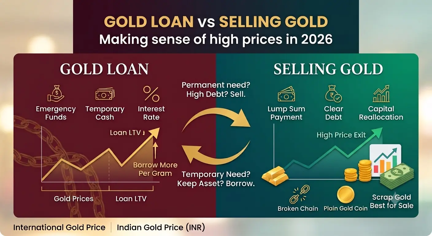 Gold Loan vs Selling Gold in India: Which Makes Sense When Prices Are High?