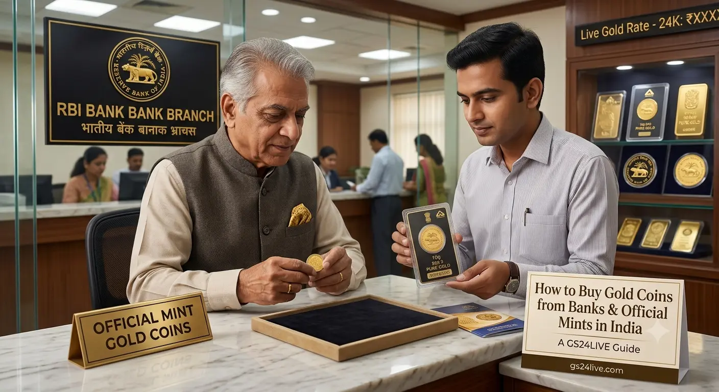 How to Buy Gold Coins from Banks and Official Mints in India