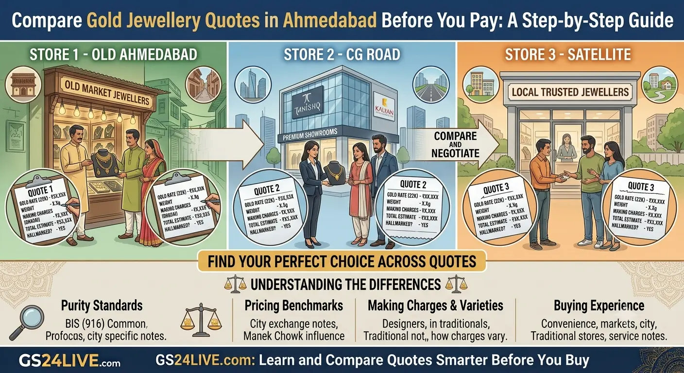 How to Compare Gold Jewellery Quotes in Ahmedabad Before You Pay