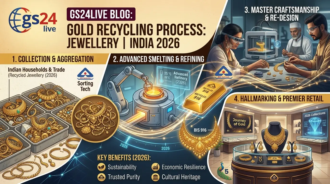 How Old Gold Jewellery Is Recycled into New Jewellery