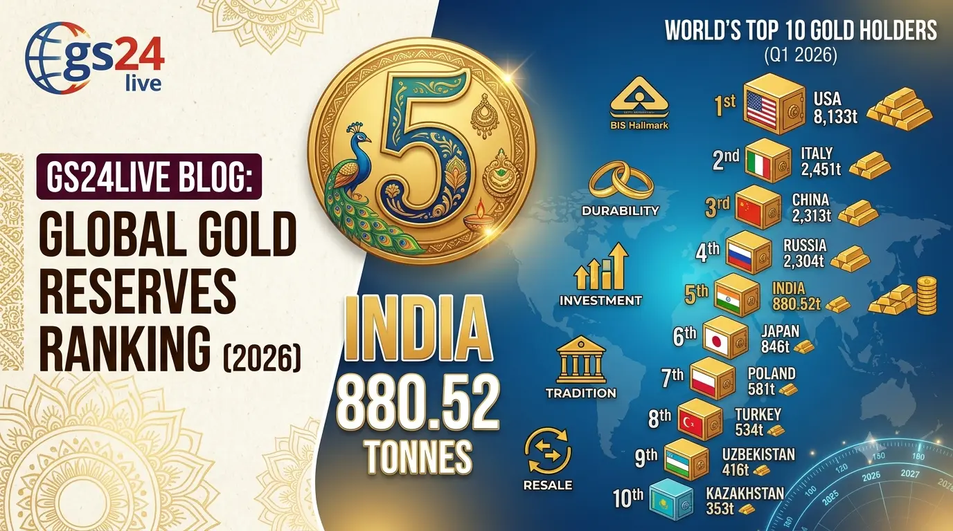 Gold Reserves by Country: Where Does India Rank in the World?