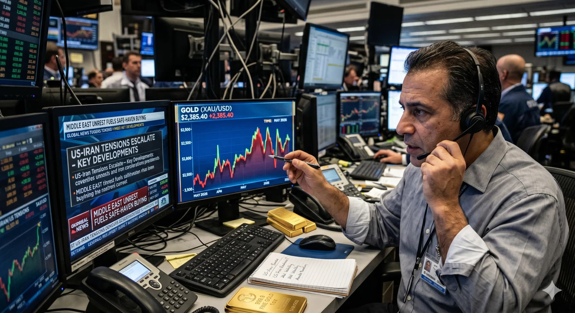 Gold Prices Turn Volatile as US-Iran Relations Keep Investors on Edge