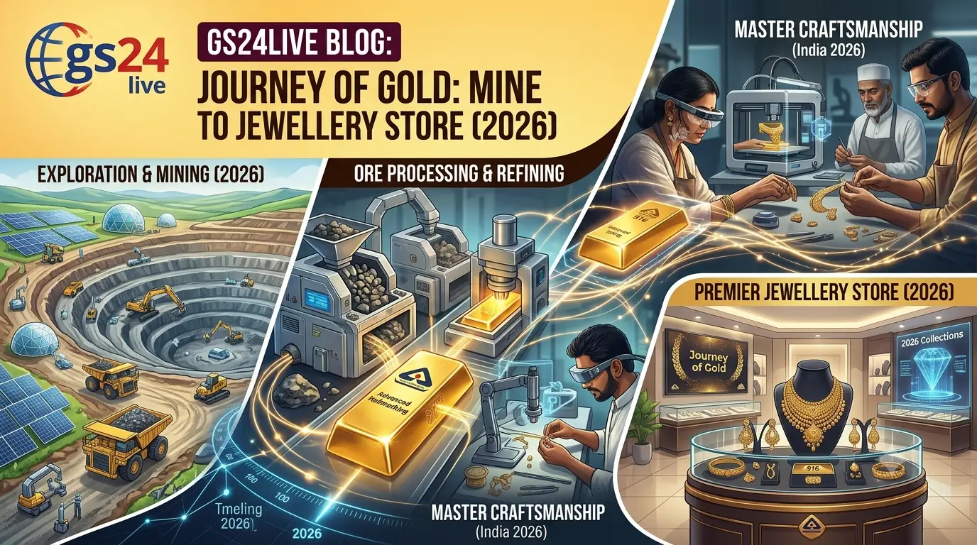 The Journey of Gold: From Mine to Jewellery Store – Step-by-Step Explained
