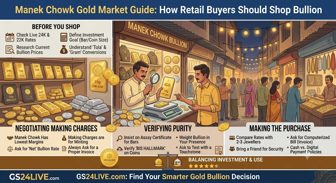 Manek Chowk Gold Market Guide: How Retail Buyers Should Shop Bullion