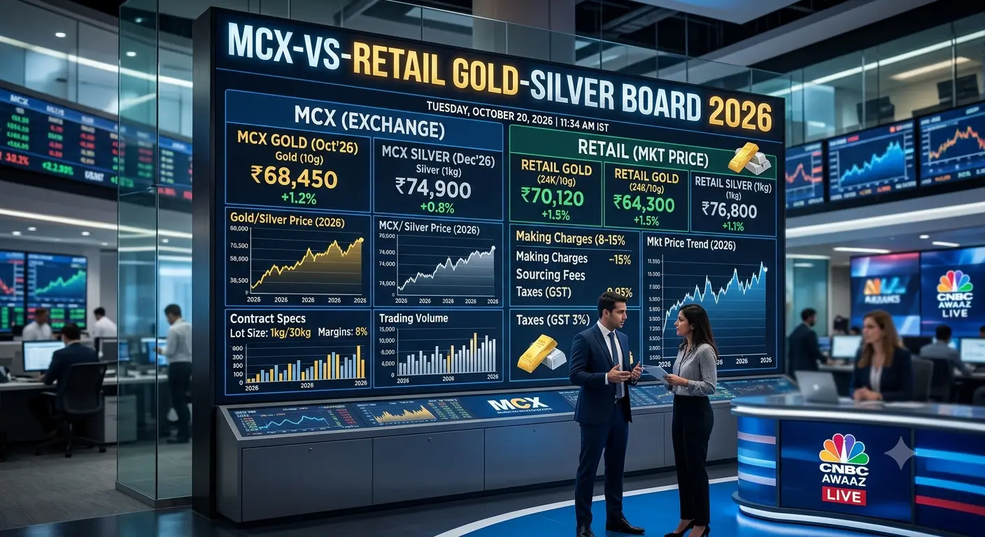 MCX vs Retail Gold and Silver Board: What Buyers Should Compare