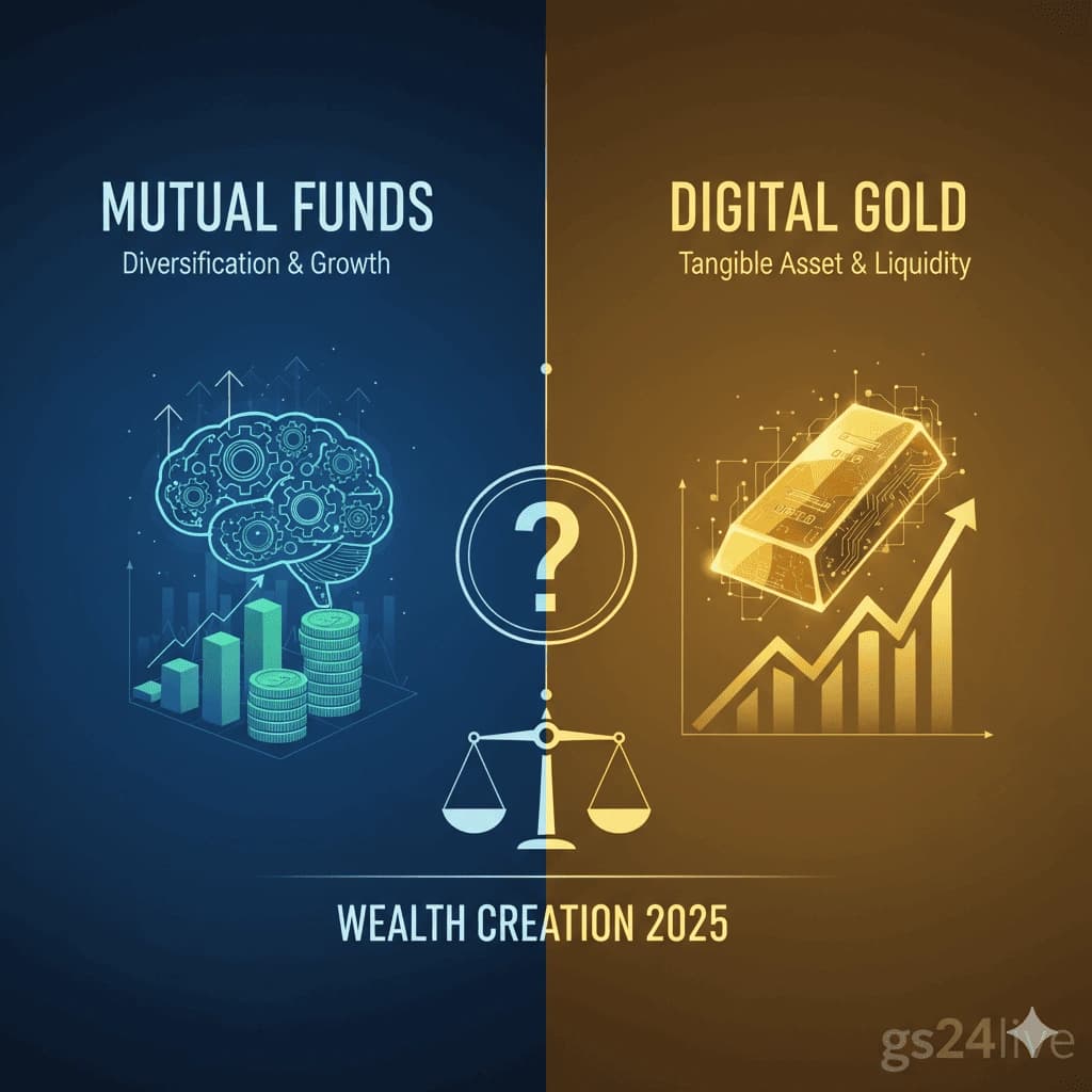 Mutual Funds vs Digital Gold: Which Investment is Best for Wealth Creation in 2025?