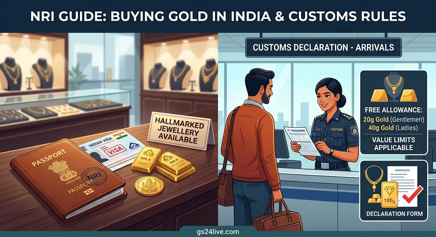 NRI Guide to Buying Gold in India and Customs Rules