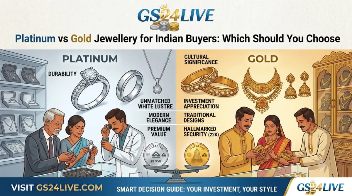 Platinum vs Gold Jewellery for Indian Buyers: Which Should You Choose?