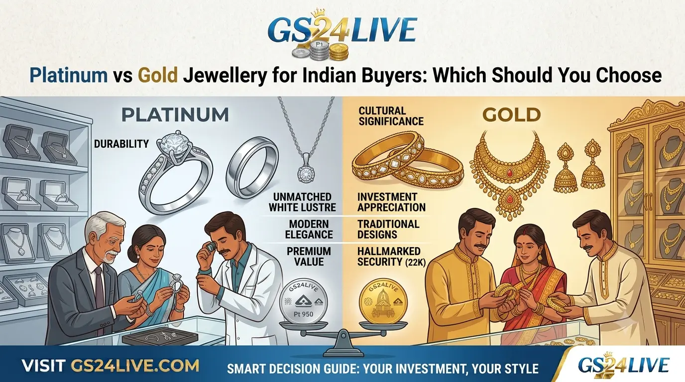 Platinum vs Gold Jewellery for Indian Buyers: Which Should You Choose?