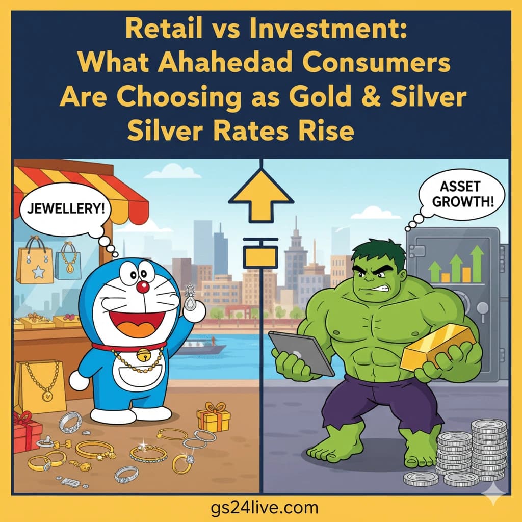 Retail vs Investment: What Ahmedabad Consumers Are Choosing as Gold & Silver Rates Rise
