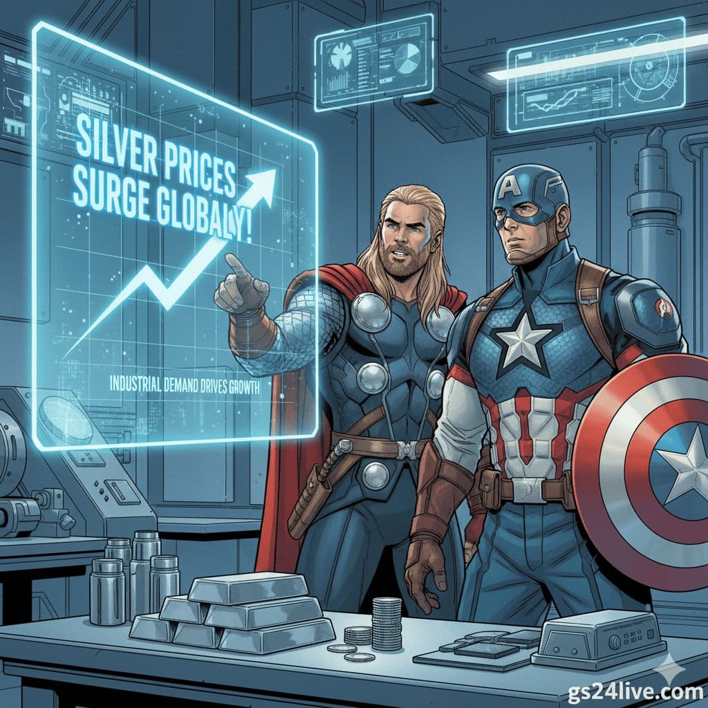 Silver Prices Surge Globally: Industrial Demand Drives Growth