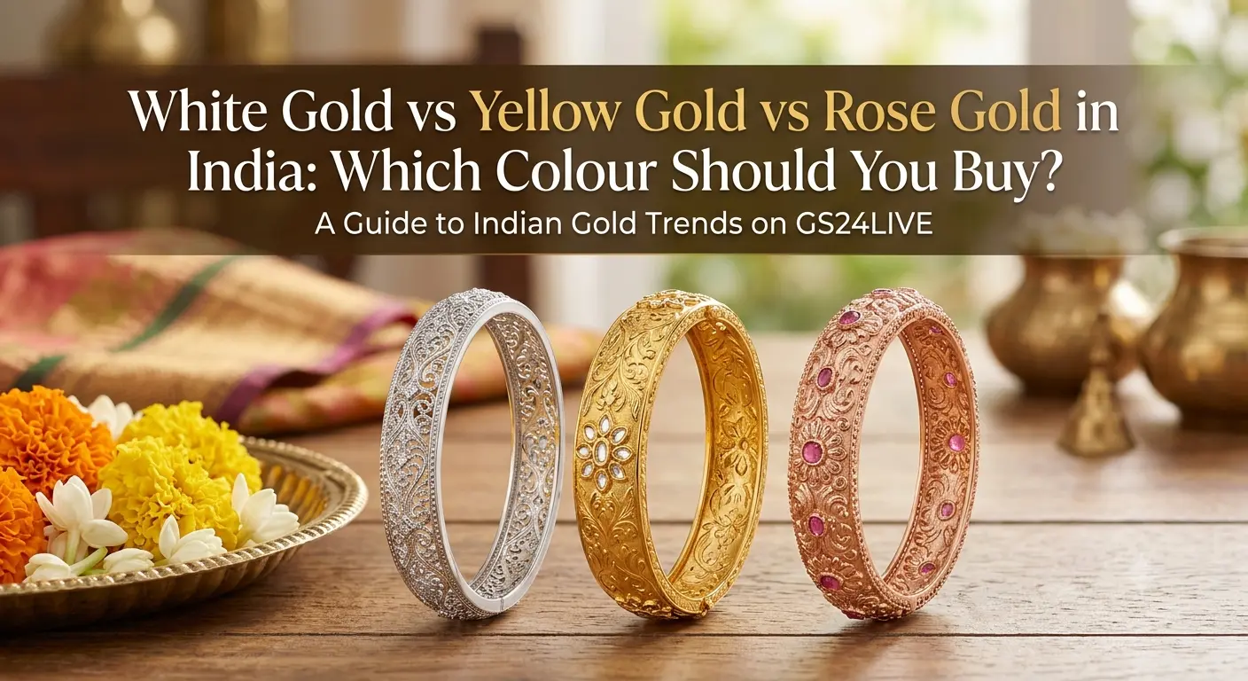 White Gold vs Yellow Gold vs Rose Gold in India: Which Colour Should You Buy?