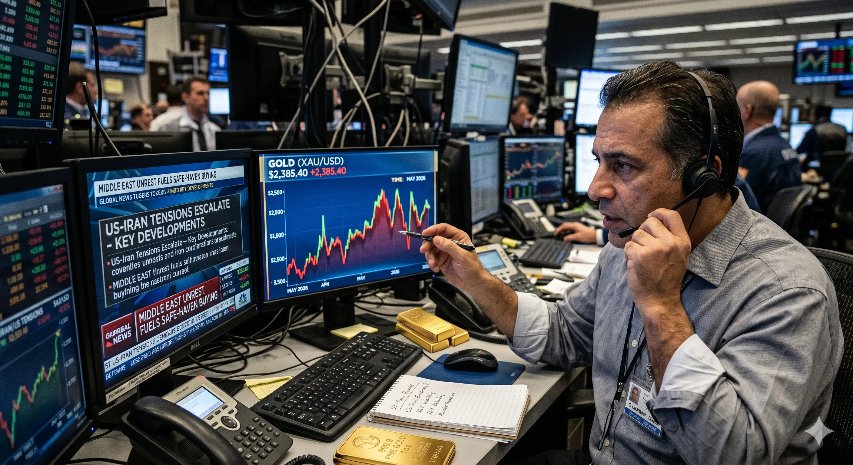 Gold Prices Turn Volatile as US-Iran Relations Keep Investors on Edge