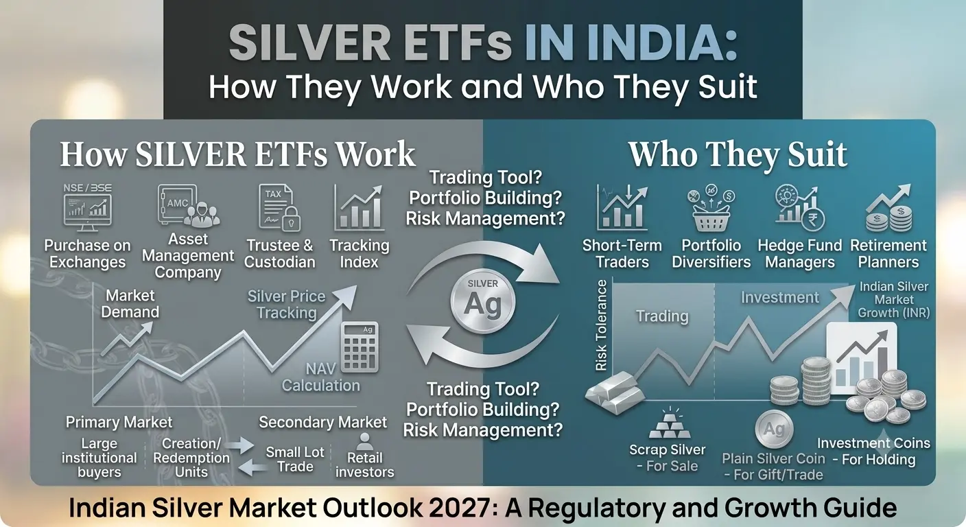Silver ETF India demat investment guide illustration